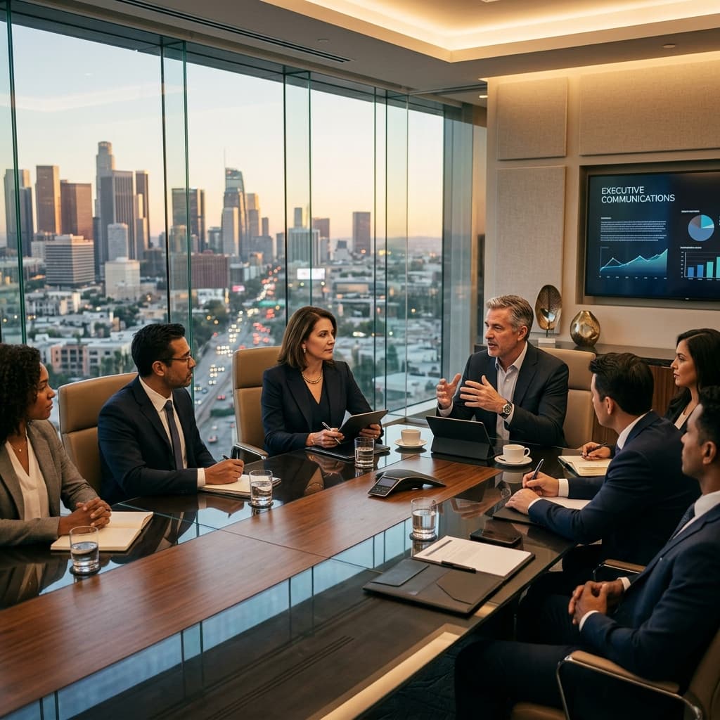 LP Media Group business and corporate media communications team in Canada