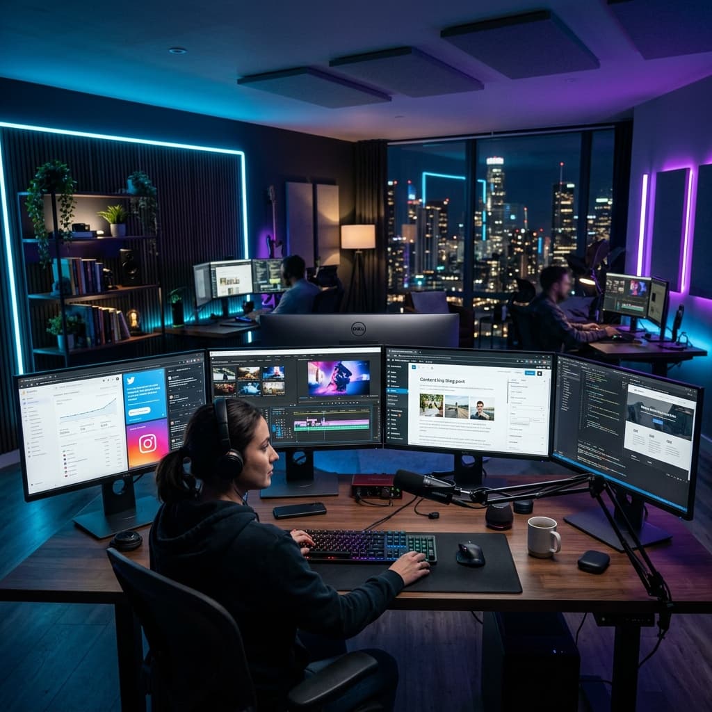 LP Media Group digital services team creating content in Canada